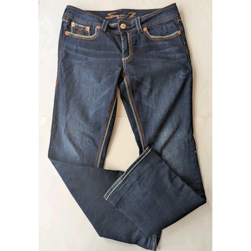 Seven7 Dark Indigo Boot Cut Jeans